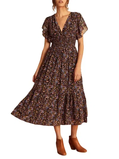 Caballero Blakeley Dress In Moonlit Moss In Multi