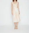 Caballero Bohdie Midi Dress In Savannah Shadows In Beige