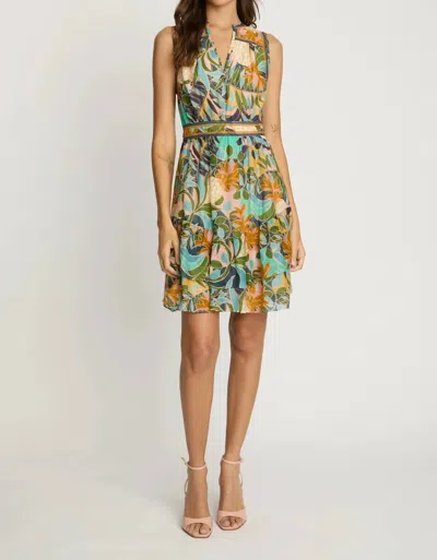 Caballero Caitlin Dress In Baroque Pineapple In Multi