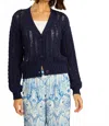 Caballero Casey Peacoat Sweater In Navy In Blue