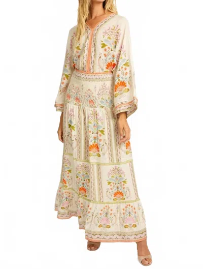 Caballero Chablis Skirt In Vintage Floral In White