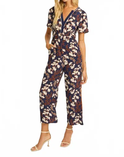 CABALLERO CHARLIZE JUMPSUIT IN GINKO BLOCK/NAVY