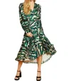 Caballero Cher Maxi Dress In Rhythmic Zebra In Multi