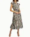 Caballero Claudia Midi Dress In Stripe Vine In Multi