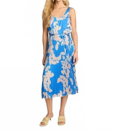 Caballero Daphne Midi Dress In Sapphire Shadow In Multi