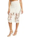 Caballero Daya Lace Skirt In Ivory In White
