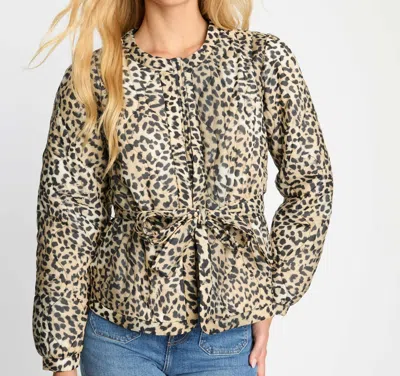 Caballero Ember Reversible Jacket In Golden Leopard In Brown