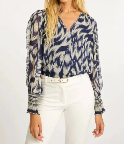 Caballero Flora Katsuri Top In Blue