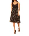 Caballero Gia Lace Trim Tank In Black In Black