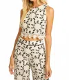 Caballero Isabelle Lace Top In Ivory Black In Neutral