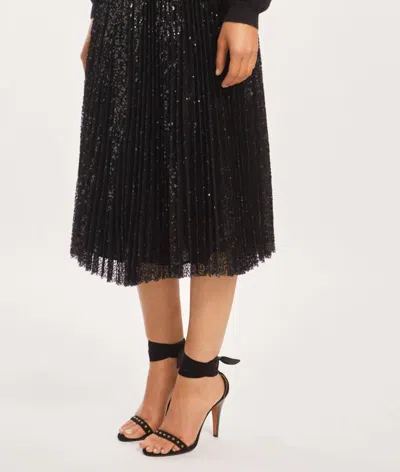 Caballero Kailey Sequin Skirt In Black