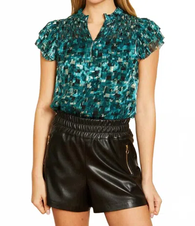 Caballero Kaz Top In Green