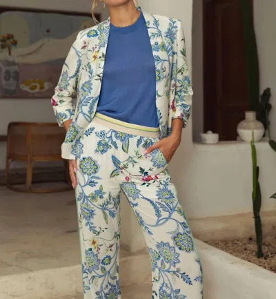 Caballero Kinsley Reversible Blazer In Balinese Floral In Multi