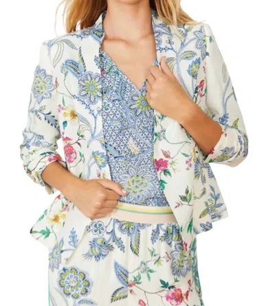 Caballero Kinsley Reversible Blazer In Balinese Floral In Multi