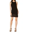 Caballero Lana Black Fringe Hem Dress In Black