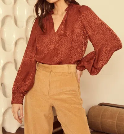Caballero Lena Top In Astro Dust In Orange