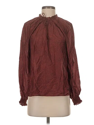 Pre-owned Caballero Long Sleeve Blouse In Brown