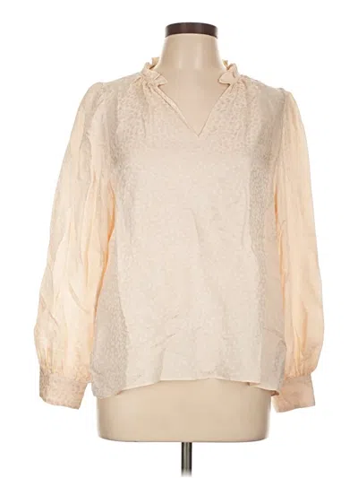 Pre-owned Caballero Long Sleeve Blouse In Ivory