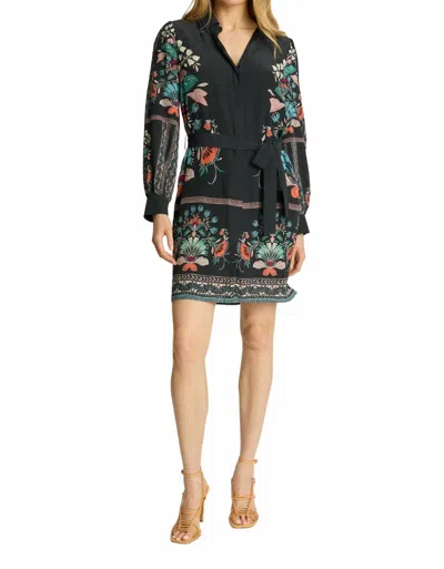 Caballero Lucy Dress In Twilight Bloom In Black