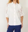 Caballero Mae Top In Ivory In Multi