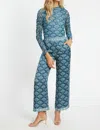Caballero Max High Waist Pants In Ginko Breeze Teal In Multi