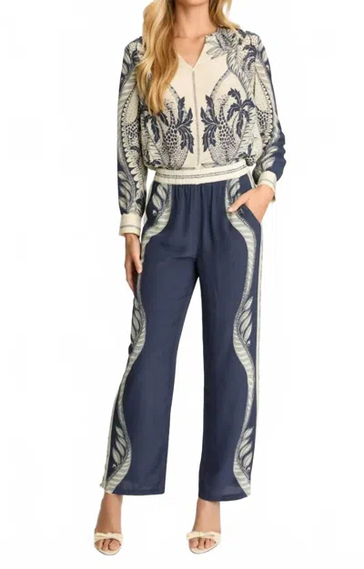 Caballero Max Pant In Island Ink In Multi