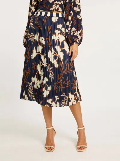 Caballero Mia Skirt In Ginko Block Print In Multi