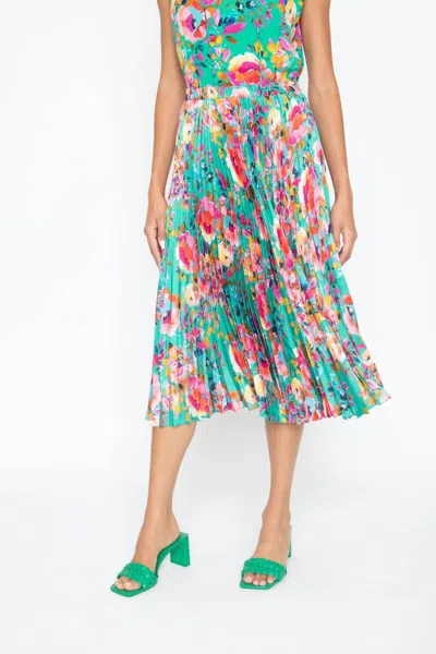 Caballero Mia Skirt In Painted Flower In Multi