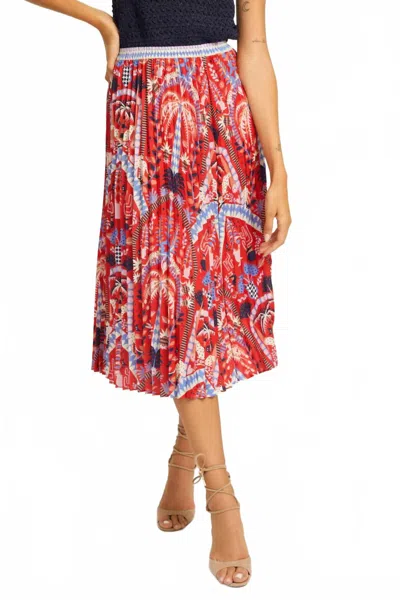 Caballero Mia Tropics Skirt In Ruby In Multi