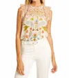 Caballero Michelene Top In Vintage Floral In Multi