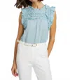 Caballero Micheline Top In Sterling Blue In Blue