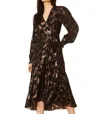 Caballero Mirabella Dress In Sparkle Scallop In Brown