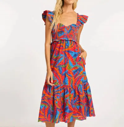 Caballero Nyx Dress In Passion Palm In Multi
