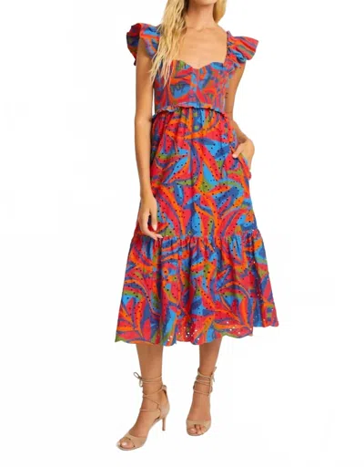 Caballero Nyx Dress In Passion Palm In Multi
