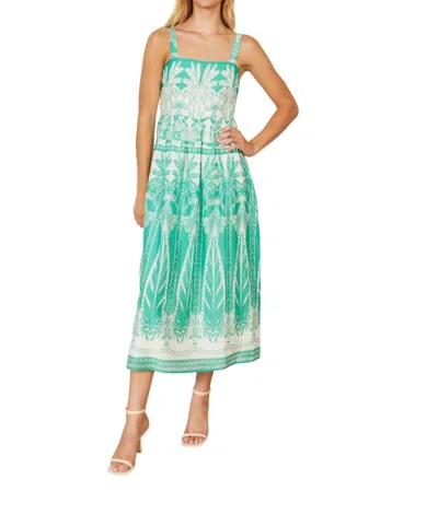 Caballero Piper Dress In Woodcarver Palm In Multi