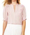 Caballero Sammy Blouse In Rose Stripes In Multi