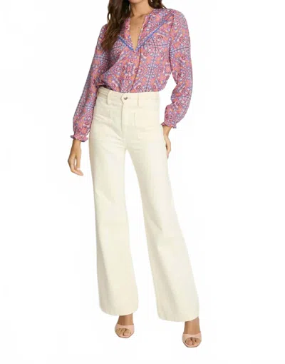 Caballero Simi Top In Petal Tapestry In Multi