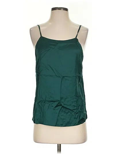 Pre-owned Caballero Sleeveless Top Green Halter Neckline Tops