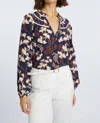 Caballero Solange Top In Ginko Block In Blue