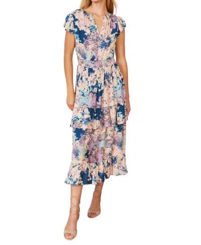 Caballero Willow Dress In Lilac Fields In Animal Print