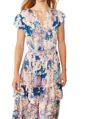 Caballero Willow Dress In Lilac Fields In Multi