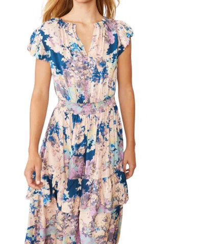 Caballero Willow Dress In Lilac Fields In Animal Print