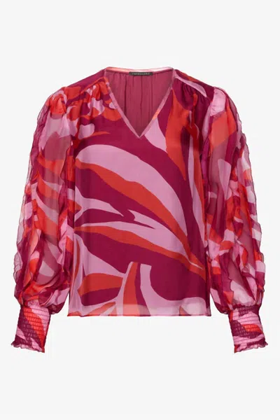 Caballero Women's Flora Top In African Sunset In Pink