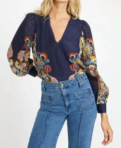 Caballero Women's Ruby Top In Cosmic Cheetah In Multi