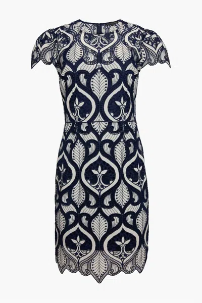 Caballero Women's Vanna Dress In Navy W/white In Black