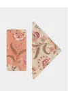 Cabana Asli Napkins (set Of Four) In Pink