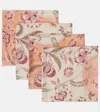 Cabana Asli Set Of 4 Linen Napkins In Multi