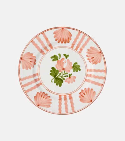 Cabana Blossom Set Of 2 Ceramic Dinner Plates