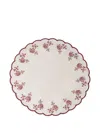 Cabana Botanica Embroidered Round Linen Placemat In Multi