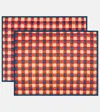 Cabana Capri Set Of Two Placemats In Red